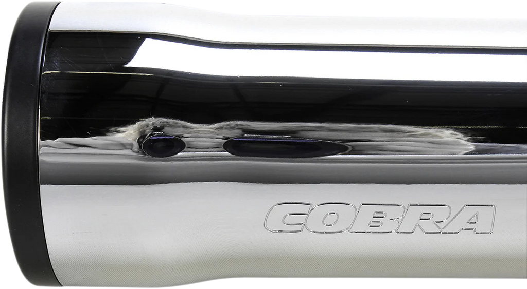 Cobra 3" RPT Mufflers - Chrome 6051 - Side View