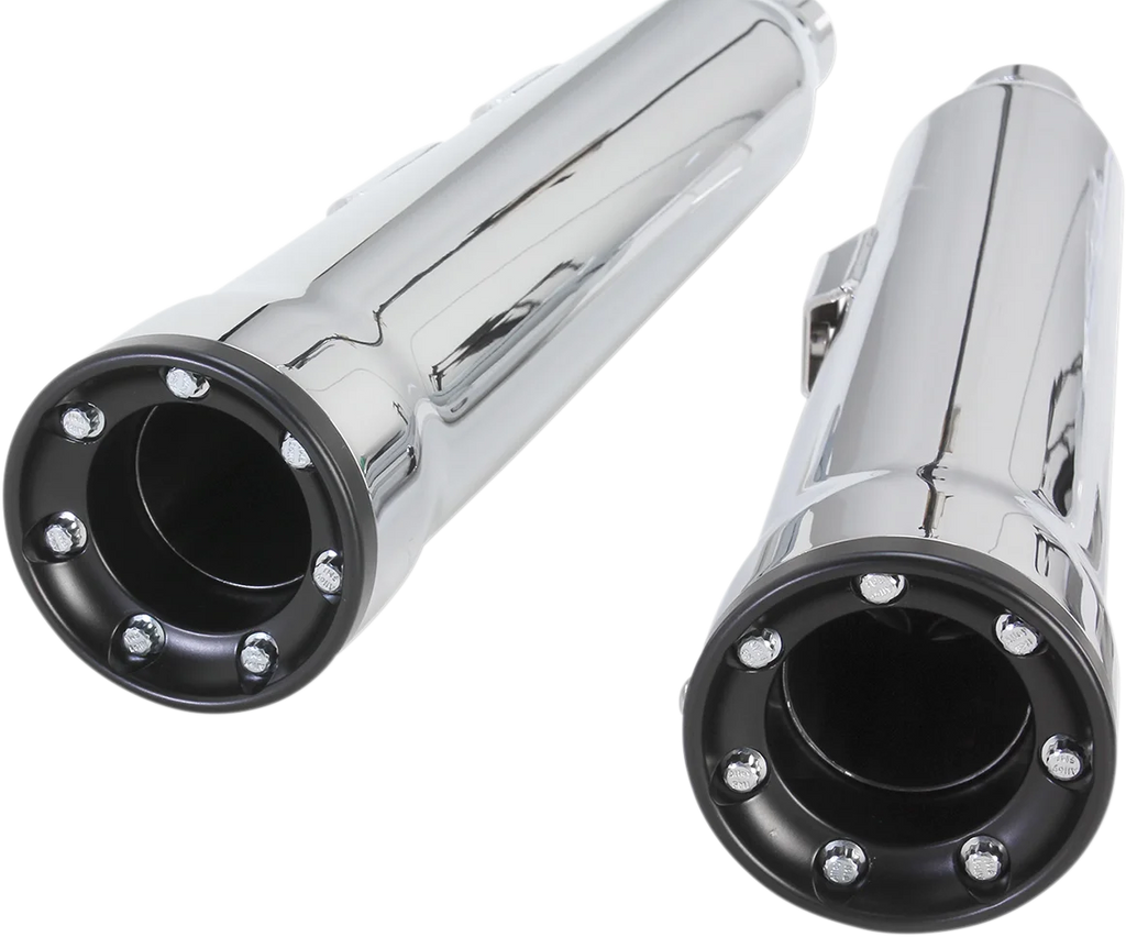 Cobra 3" RPT Mufflers - Chrome 6051 - Back View