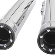 Load image into Gallery viewer, Cobra 3" RPT Mufflers - Chrome 6052 - Back View