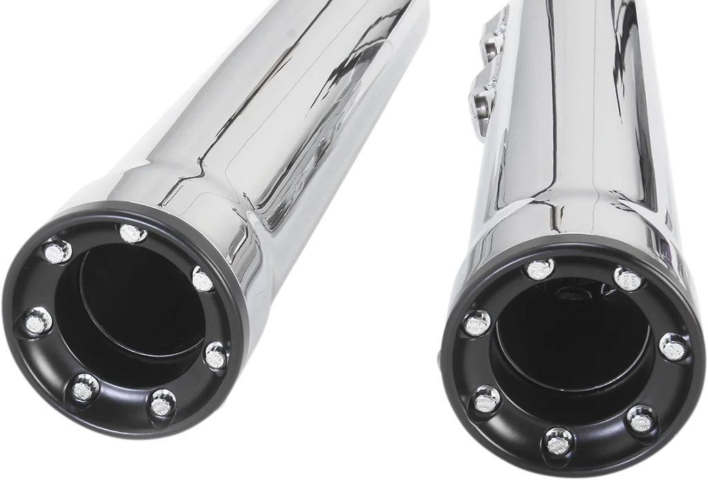 Cobra 3" RPT Mufflers - Chrome 6052 - Back View
