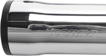 Load image into Gallery viewer, Cobra 3" RPT Mufflers - Chrome 6056 - Side View