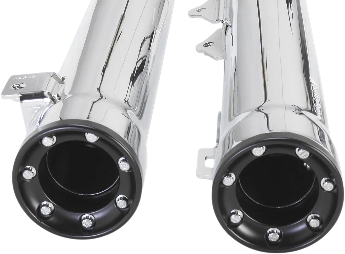 Cobra 3" RPT Mufflers - Chrome 6056 - Back View