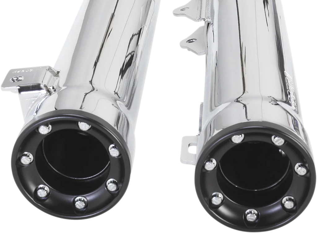 Cobra 3" RPT Mufflers - Chrome 6056 - Back View