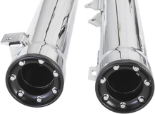 Load image into Gallery viewer, Cobra 3" RPT Mufflers - Chrome 6056 - Back View