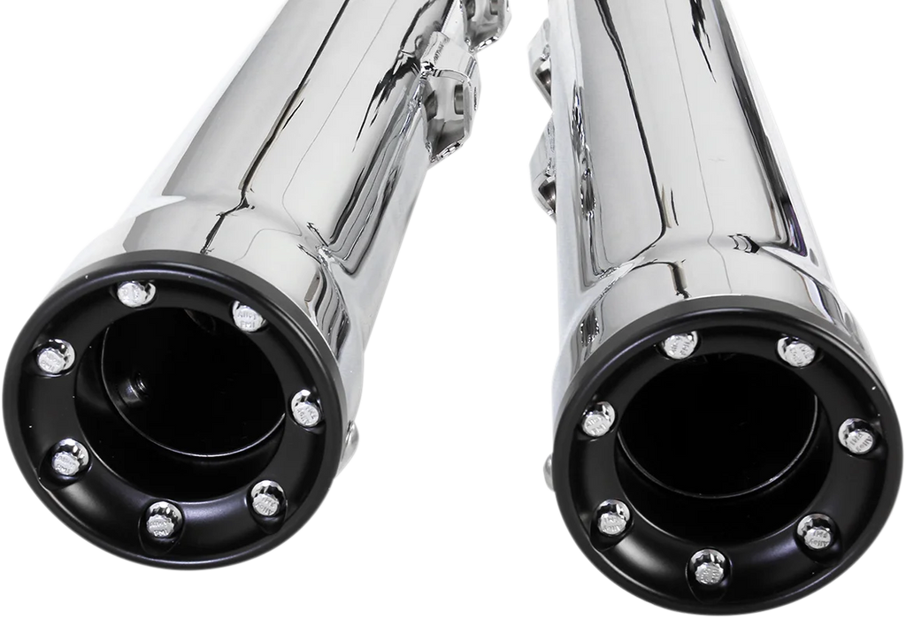 Cobra 3" RPT Mufflers for '00-'06 Softail - Chrome 6054 - Back View