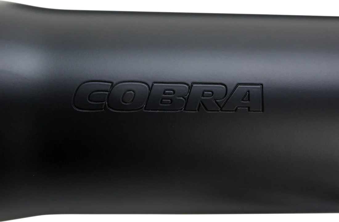 Cobra 3" RPT Mufflers for '07-'17 Softail - Black 6053B - Side View
