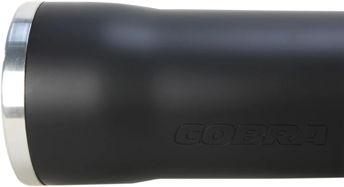 Cobra 3" RPT Mufflers for '95-'17 FXD - Black 6055B - Side View