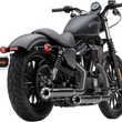 Load image into Gallery viewer, Cobra 3" RPT Mufflers for XL - Black 6081RB - Side View
