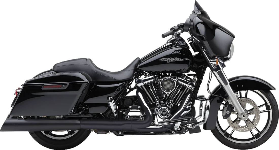 Cobra 4-1/2" NH Series Mufflers - Black 6288RB - Side View