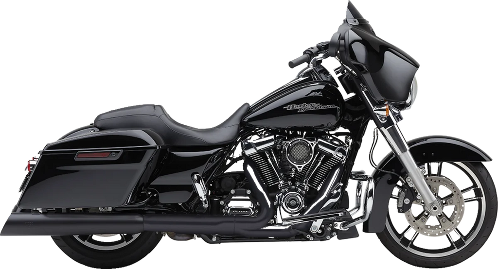 Cobra 4-1/2" NH Series Mufflers - Black 6288RB - Side View