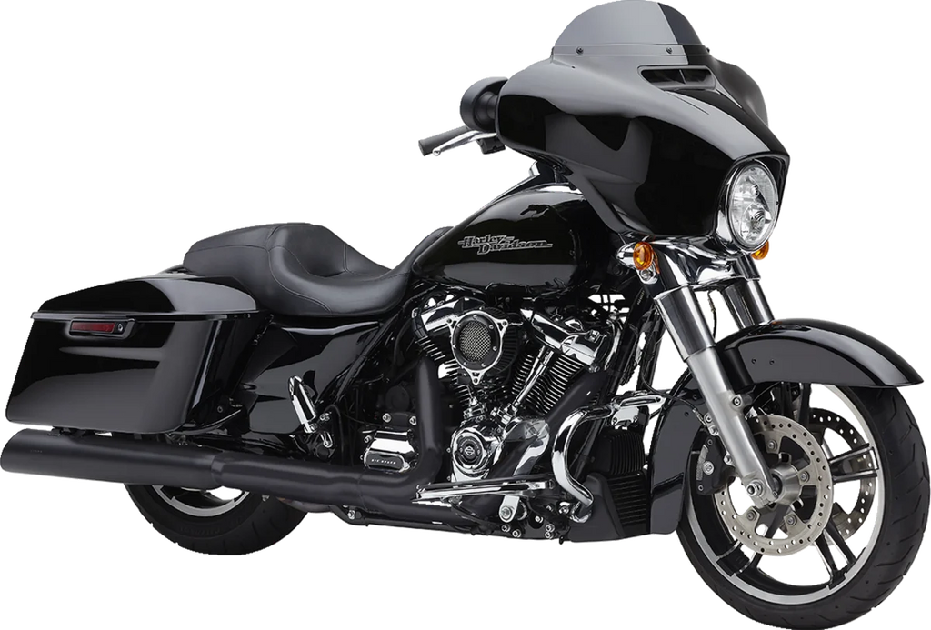 Cobra 4-1/2" NH Series Mufflers - Black 6289RB - Side View