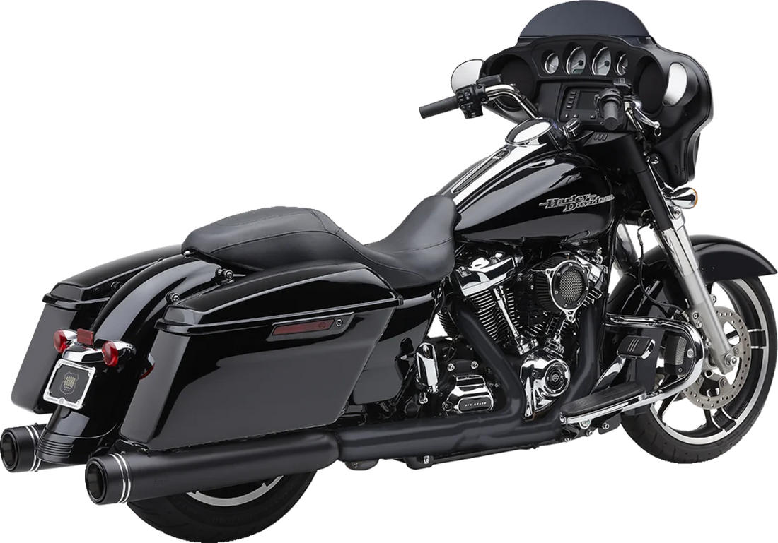 Cobra 4-1/2" Neighbor Haters® Series Mufflers - Black 6291RB - Back View