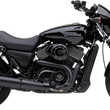 Load image into Gallery viewer, Cobra 4" Black El Diablo Muffler 6510B - Side View