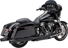 Load image into Gallery viewer, Cobra 4" Mufflers for FL - Black 6267RB - Side View