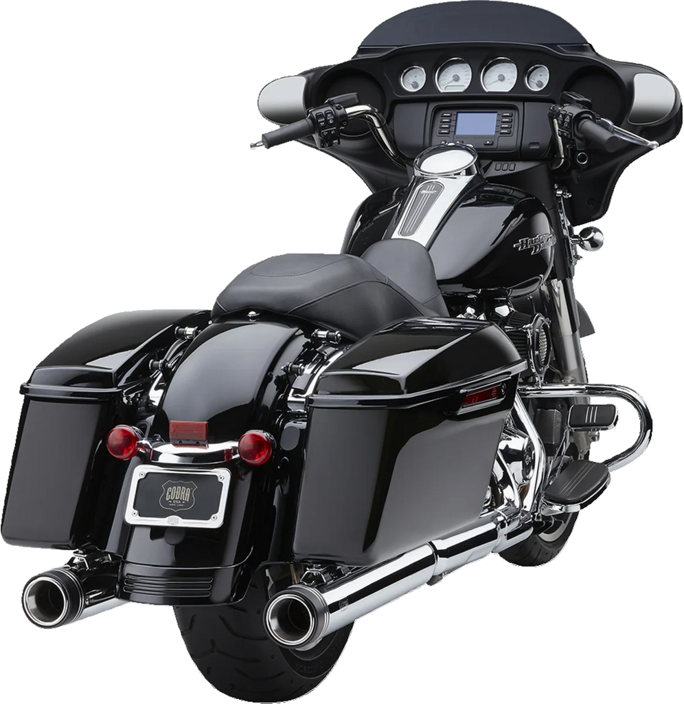Cobra 4" Neighbor Haters® Series Mufflers - Chrome 6277 - Back View