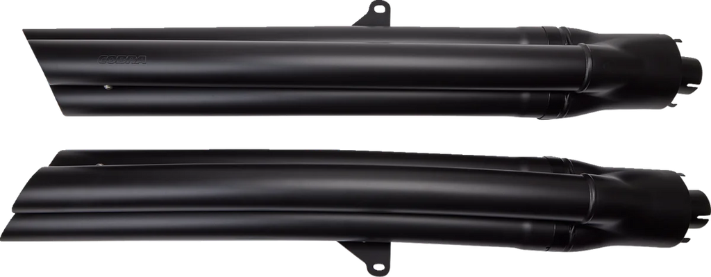 Cobra 6-6 Mufflers - Black 1217B - Side View