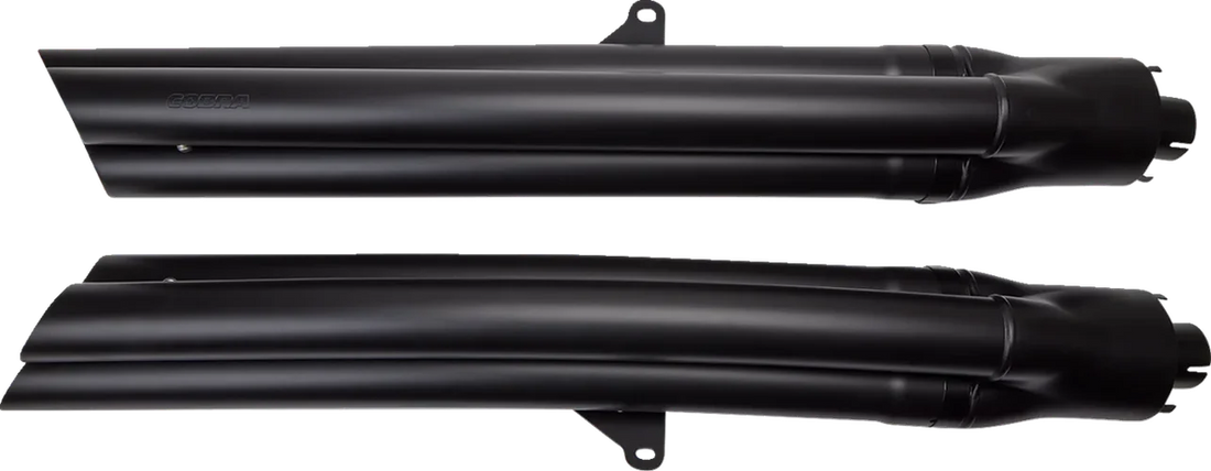 Cobra 6-6 Mufflers - Black 1217B - Side View