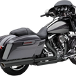 Load image into Gallery viewer, Cobra 909 4" Mufflers - Black - '95-'16 Bagger 6106RB - Main Product View