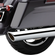 Load image into Gallery viewer, Cobra 909 4" Mufflers - Chrome - '95-'16 Bagger 6106 - Side View