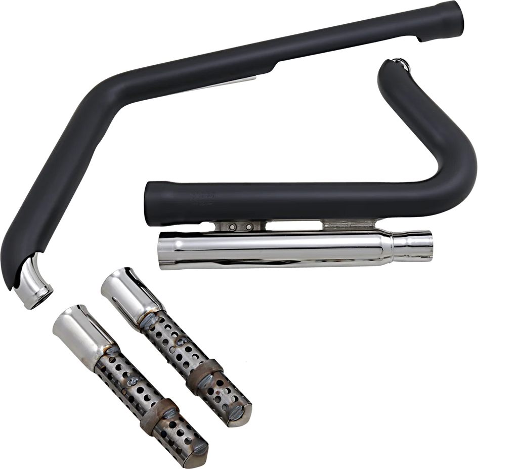 Cobra 909 Exhaust - Black - '12-'17 Softail 6711B - Main Product View
