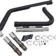 Load image into Gallery viewer, Cobra 909 Exhaust - Black - '12-'17 Softail 6711B - Side View