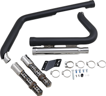 Load image into Gallery viewer, Cobra 909 Exhaust - Black - '12-'17 Softail 6711B - Side View