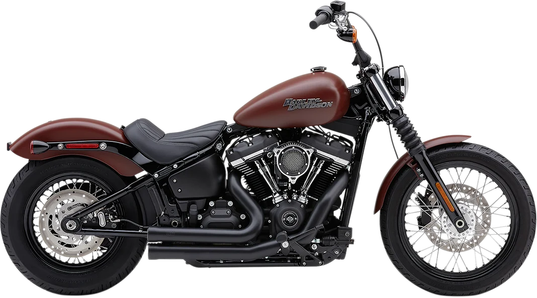 Cobra 909 Exhaust - Black - '18-'20 Softail 6712B - Side View