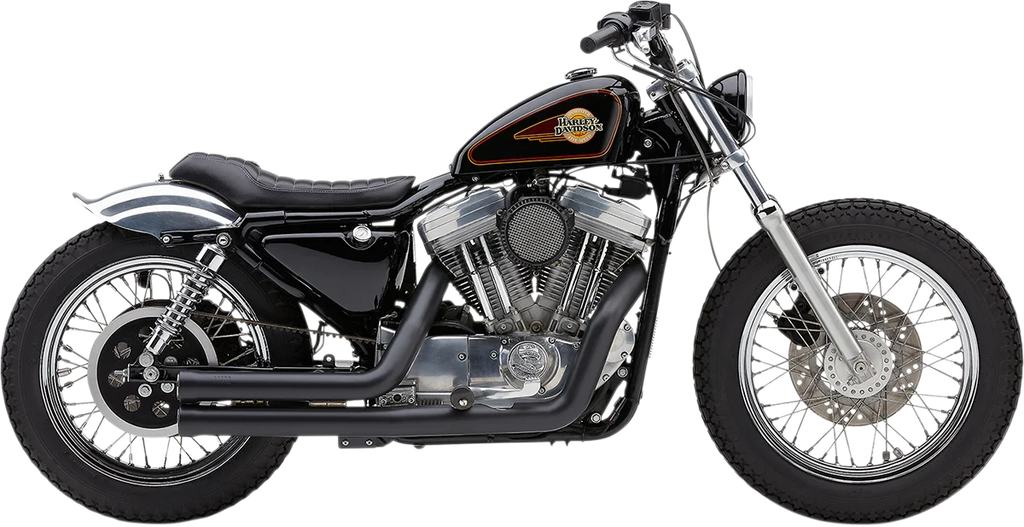 Cobra 909 Exhaust - Black - '86-'03 XL 6701B - Back View