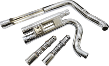 Load image into Gallery viewer, Cobra 909 Exhaust - Chrome - '12-'17 Dyna 6708 - Back View