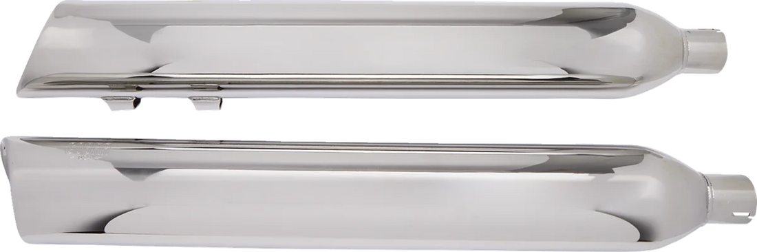Cobra 909 Mufflers for Tri-Glide - Chrome 6303 - Side View