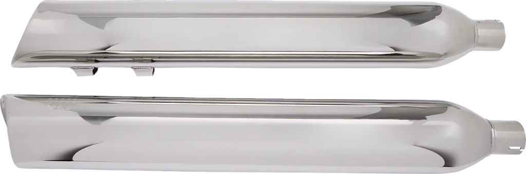 Cobra 909 Mufflers for Tri-Glide - Chrome 6303 - Side View