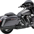 Load image into Gallery viewer, Cobra 909 Slip-On Mufflers for FL - Black 6108RB - Main Product View