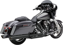 Load image into Gallery viewer, Cobra 909 Slip-On Mufflers for FL - Black 6108RB - Main Product View