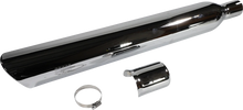 Load image into Gallery viewer, Cobra 909 Twin Muffler - Chrome 6520 fits Harley-Davidson FLSB - Side View