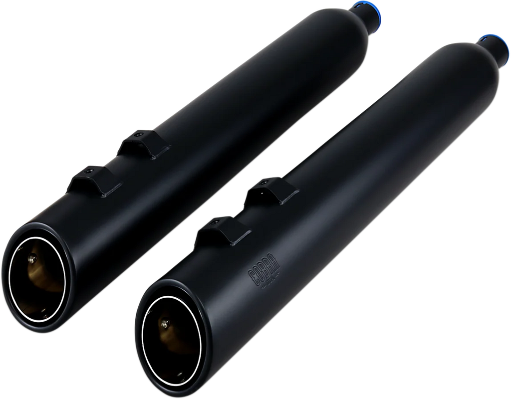 Cobra 909 Uppercut Mufflers for '95-'16 FL - Black 6268RB - Main Product View
