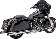 Load image into Gallery viewer, Cobra 909 Uppercut Mufflers for '95-'16 FL - Chrome 6268 - Side View