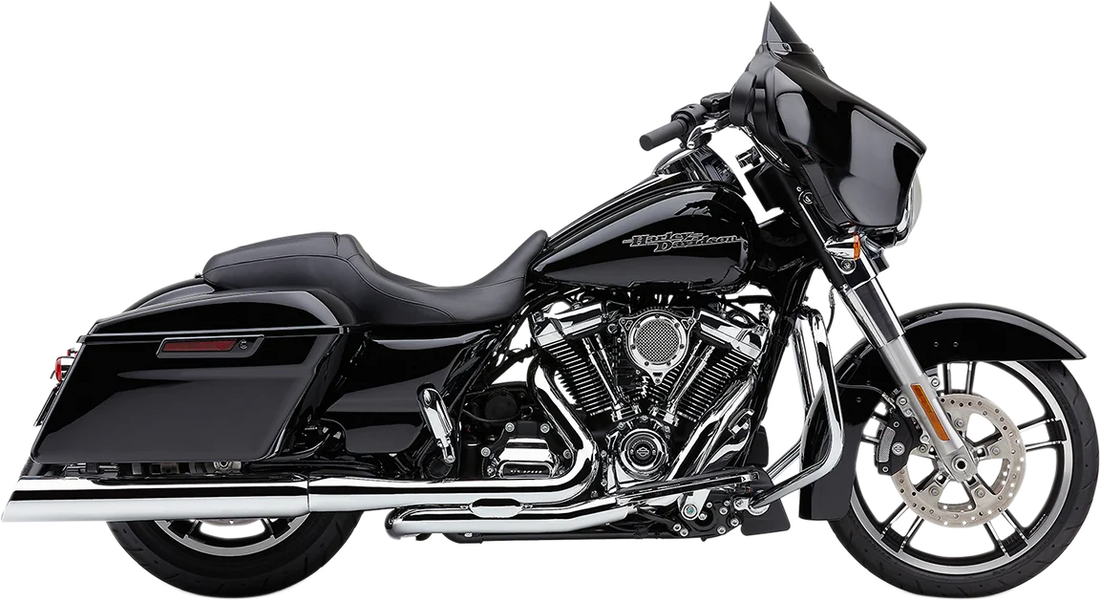 Cobra 909 Uppercut Mufflers for FL - Black 6269RB - Side View