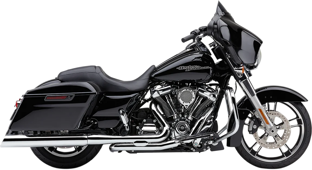 Cobra 909 Uppercut Mufflers for FL - Black 6269RB - Side View