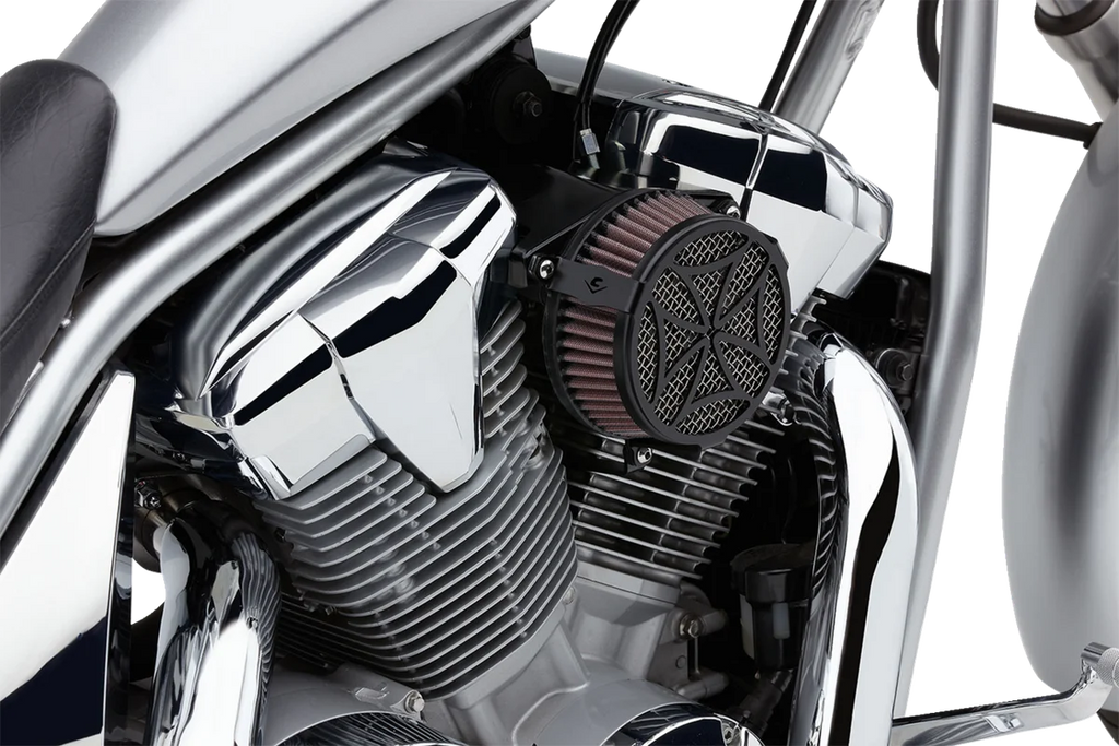 Cobra Air Cleaner Kit - Black 06-0119-02B-SB - Back View