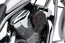 Load image into Gallery viewer, Cobra Air Cleaner Kit - Black 06-0119-02B-SB - Back View