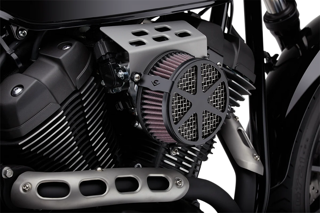 Cobra Air Cleaner Kit - Black 06-0267-04B-SB - Back View