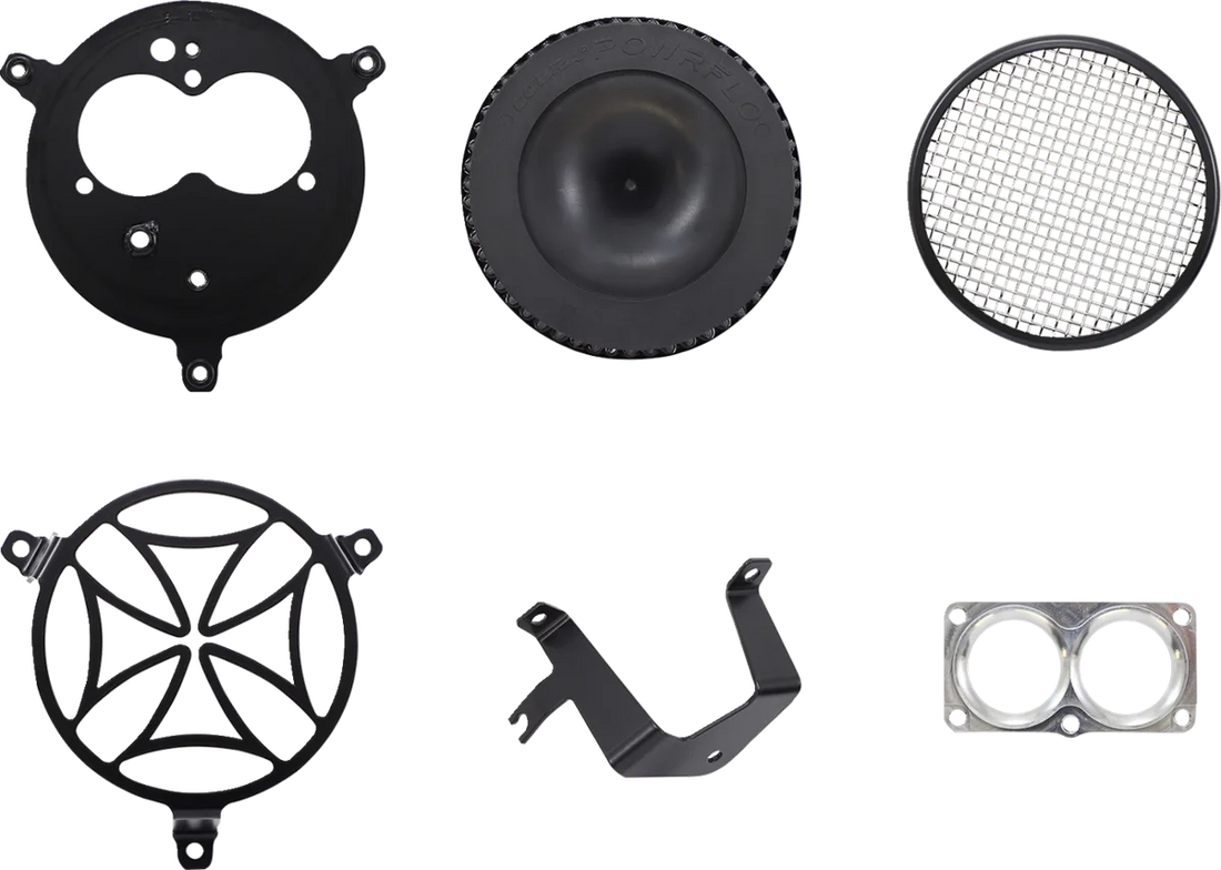 Cobra Air Cleaner Kit - Black 06-0467-02B-SB - Side View