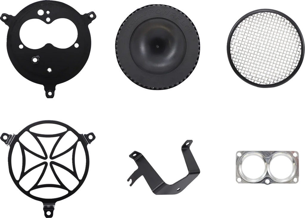 Cobra Air Cleaner Kit - Black 06-0467-02B-SB - Side View