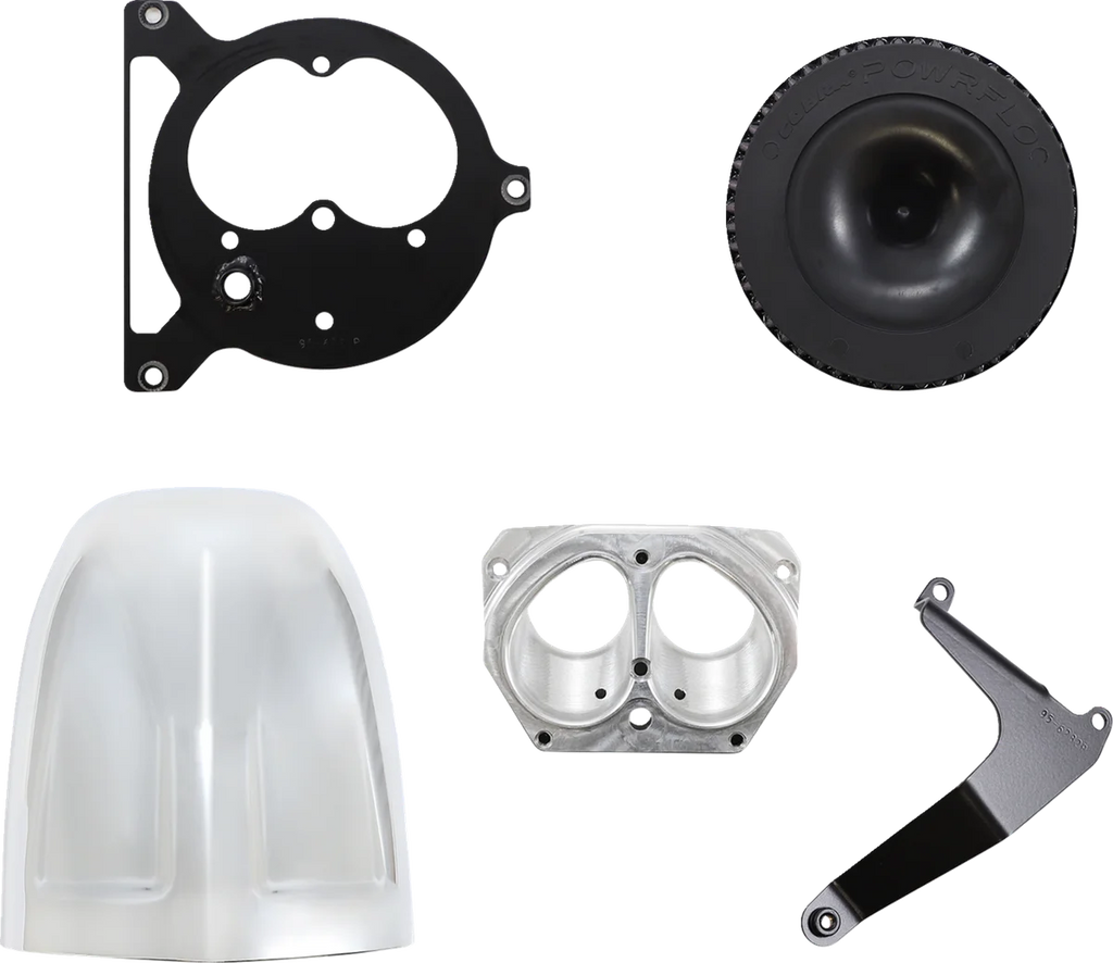 Cobra Air Cleaner Kit - Chrome 06-0225-SB - Side View