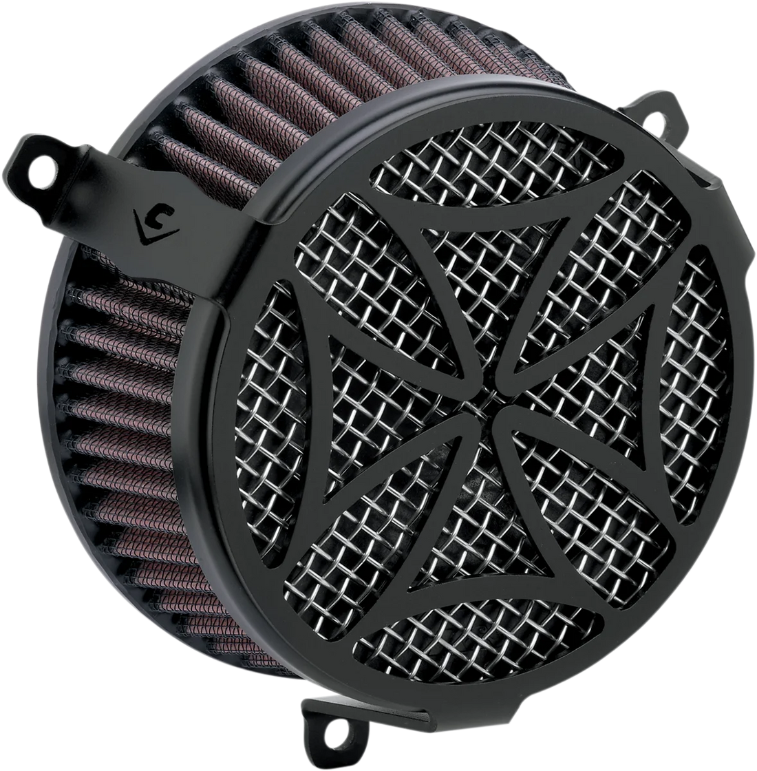 Cobra Air Cleaner Kit - Chrome - Side View