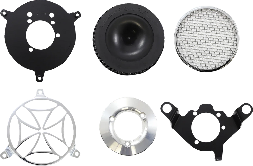 Cobra Air Cleaner Kit - Chrome 606-0102-02-SB - Installation View