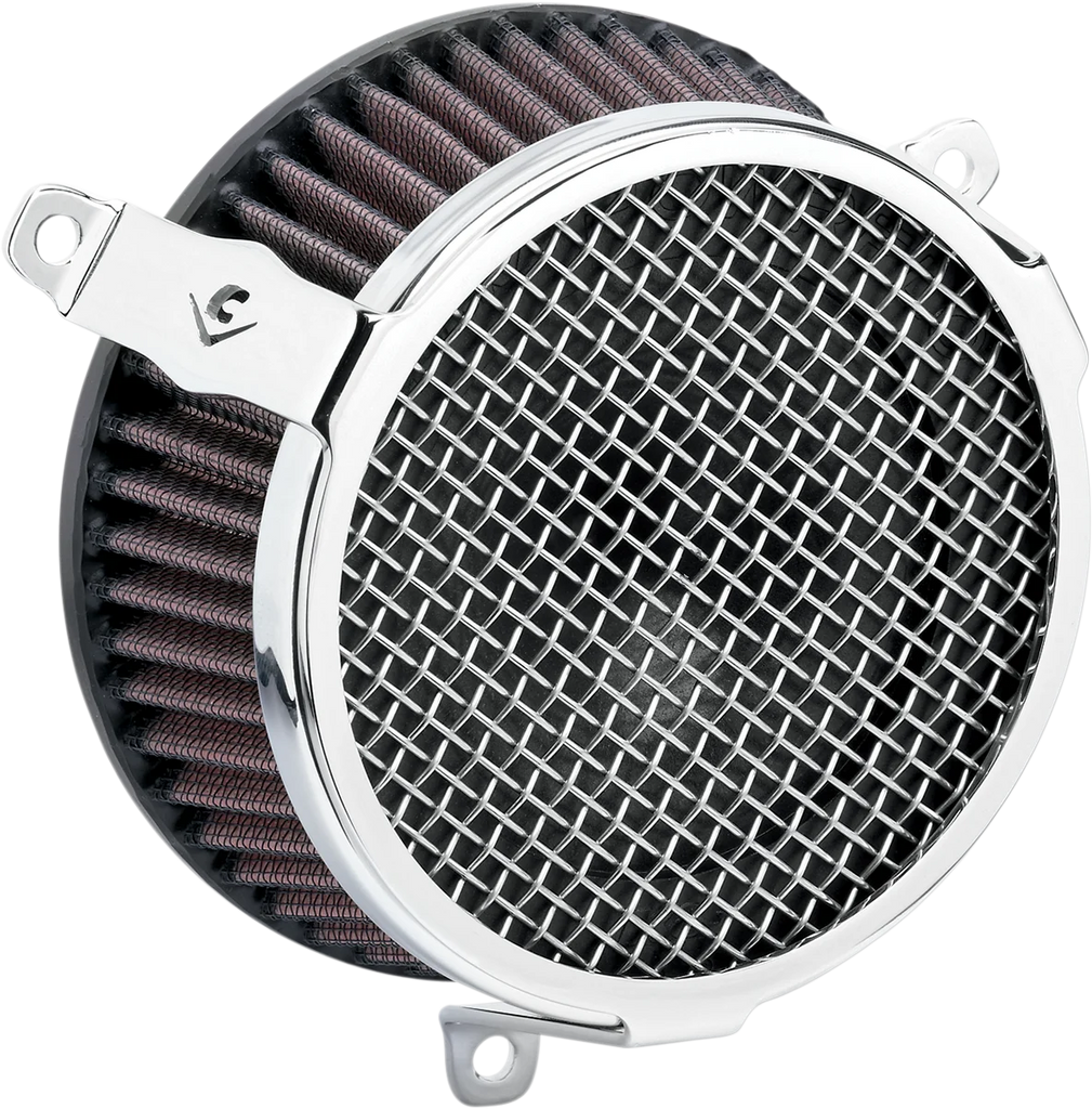 Cobra Air Cleaner Kit - Chrome 606-0102-03-SB - Side View