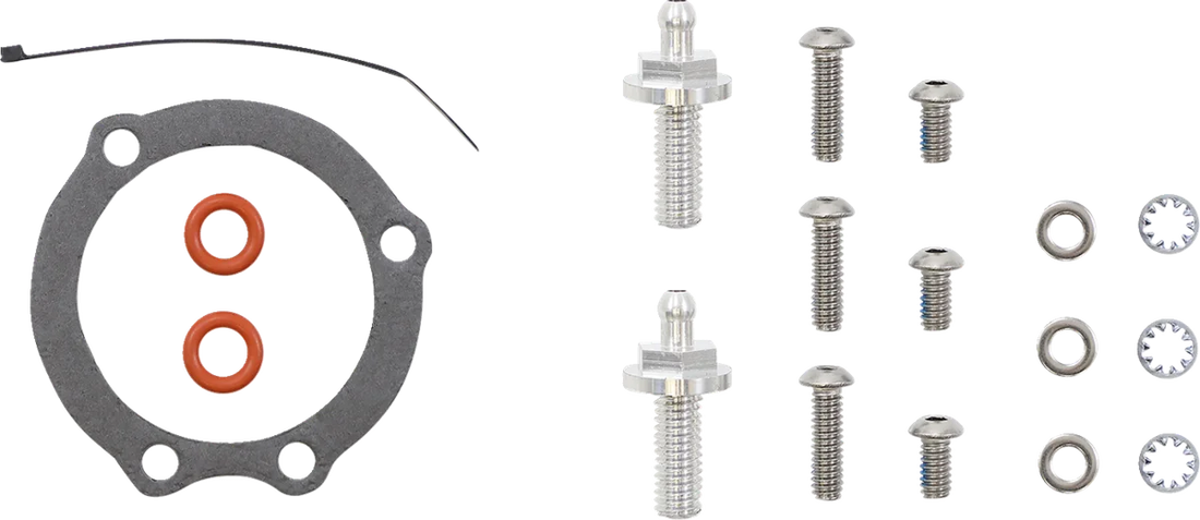 Cobra Air Cleaner Kit - Chrome 606-0102-03-SB - Back View