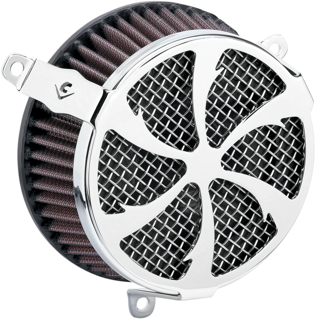 Cobra Air Cleaner Kit - Chrome 606-0103-01-SB - Side View