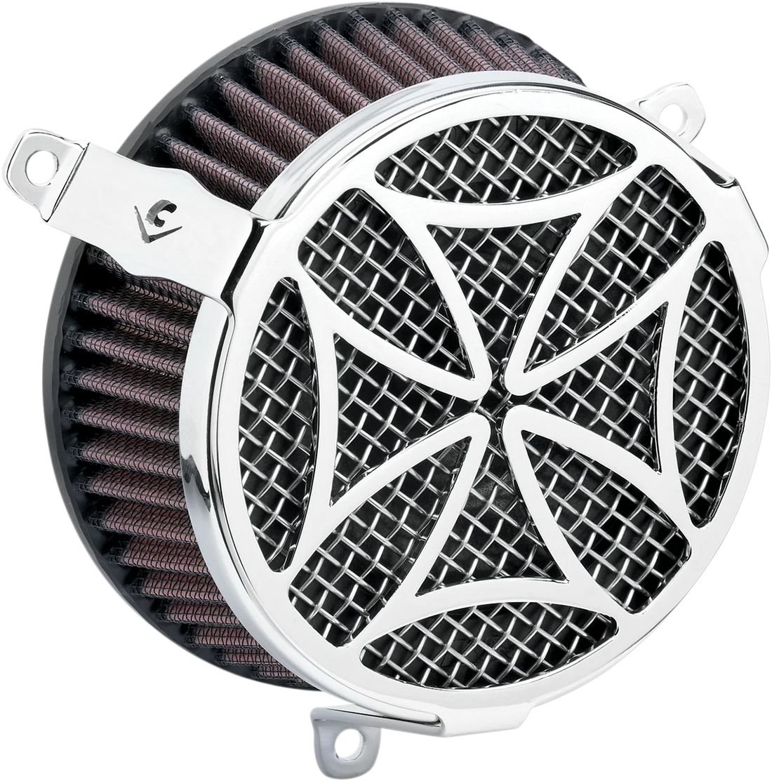 Cobra Air Cleaner Kit - Chrome 606-0103-02-SB - Side View